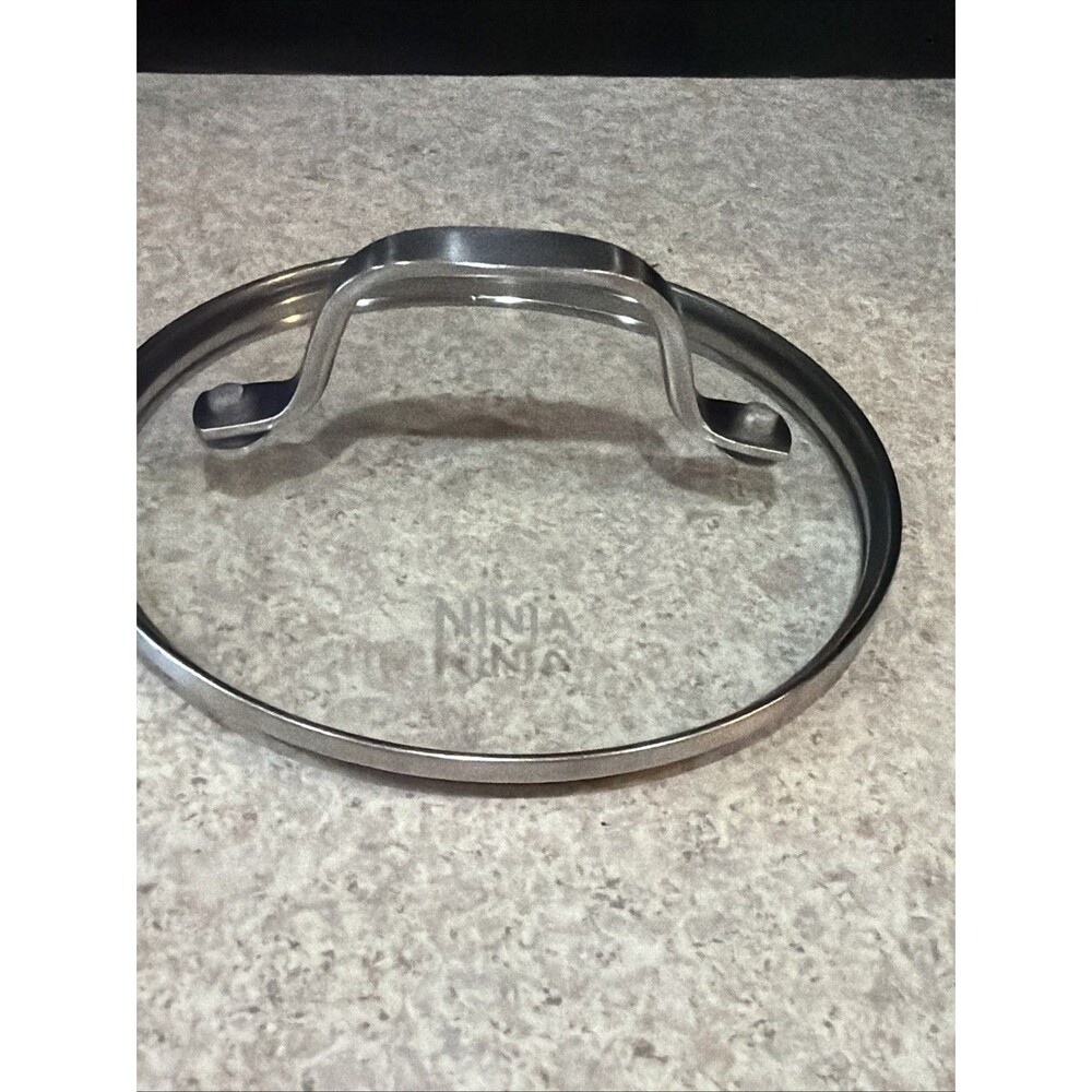 Ninja Replacement Glass Lid For Pot Pan 6 1/8 Inner Rim 6 3/4 Outer